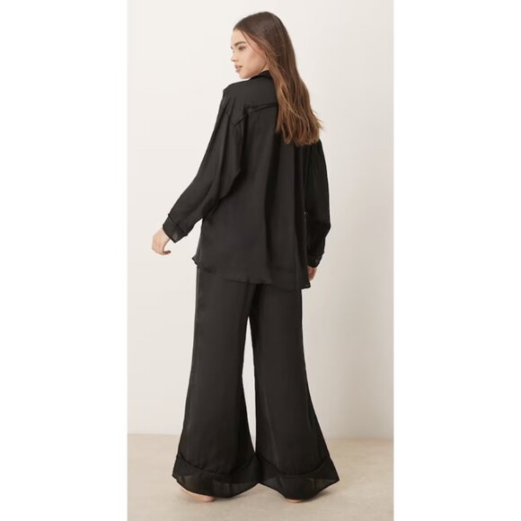 FREE PEOPLE Dreamy Days Pajamas in Black Size Large - Picture 10 of 10